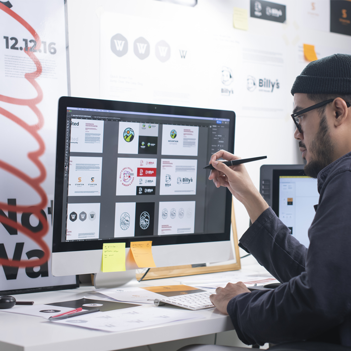 web designer w pracy